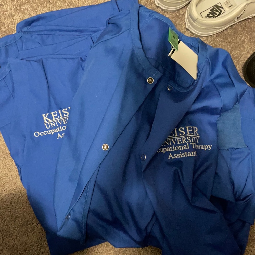 Keiser University OTA Scrub Top and Lab Jacket